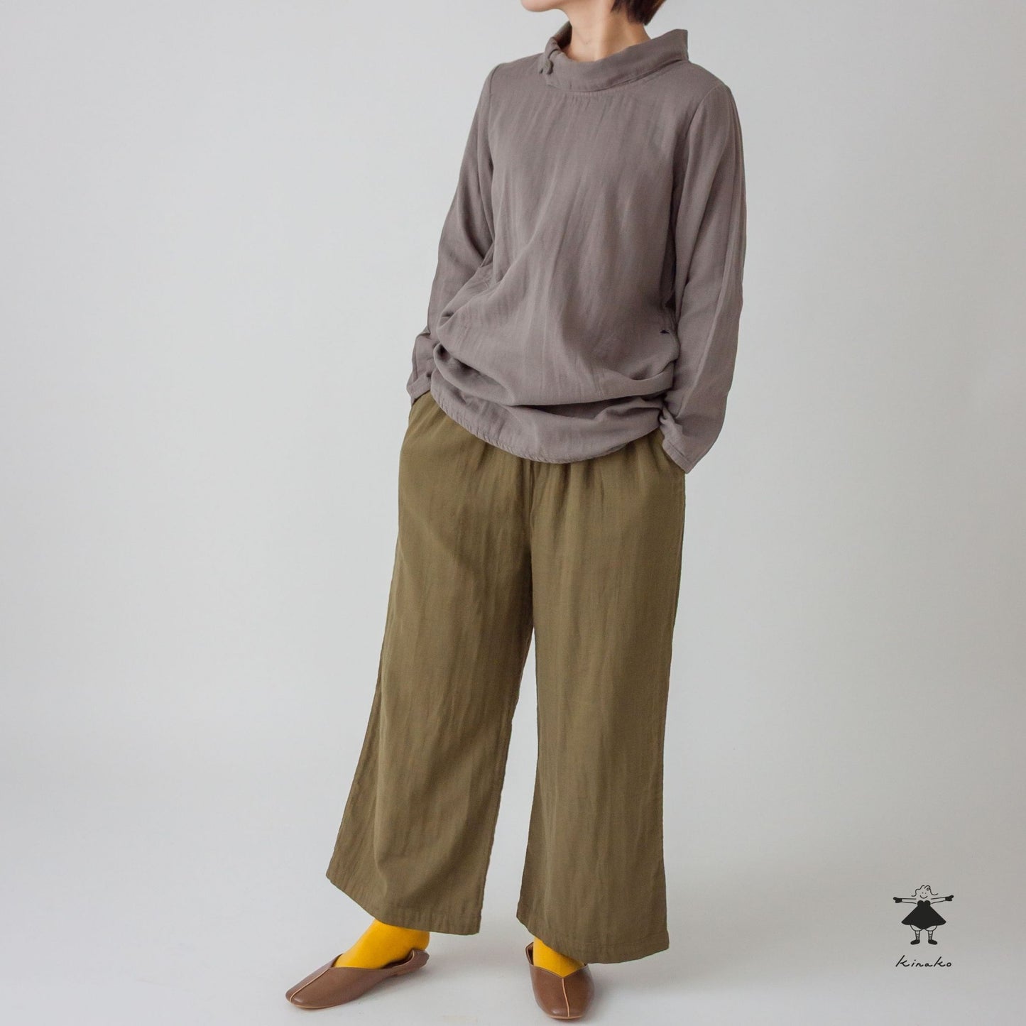 トリプルガーゼワイドパンツ