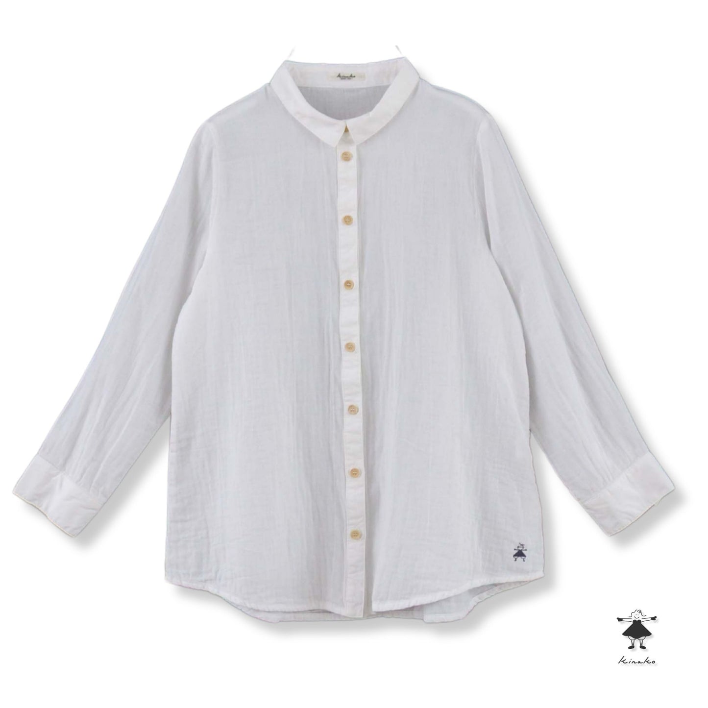 ダブルガーゼロングシャツ