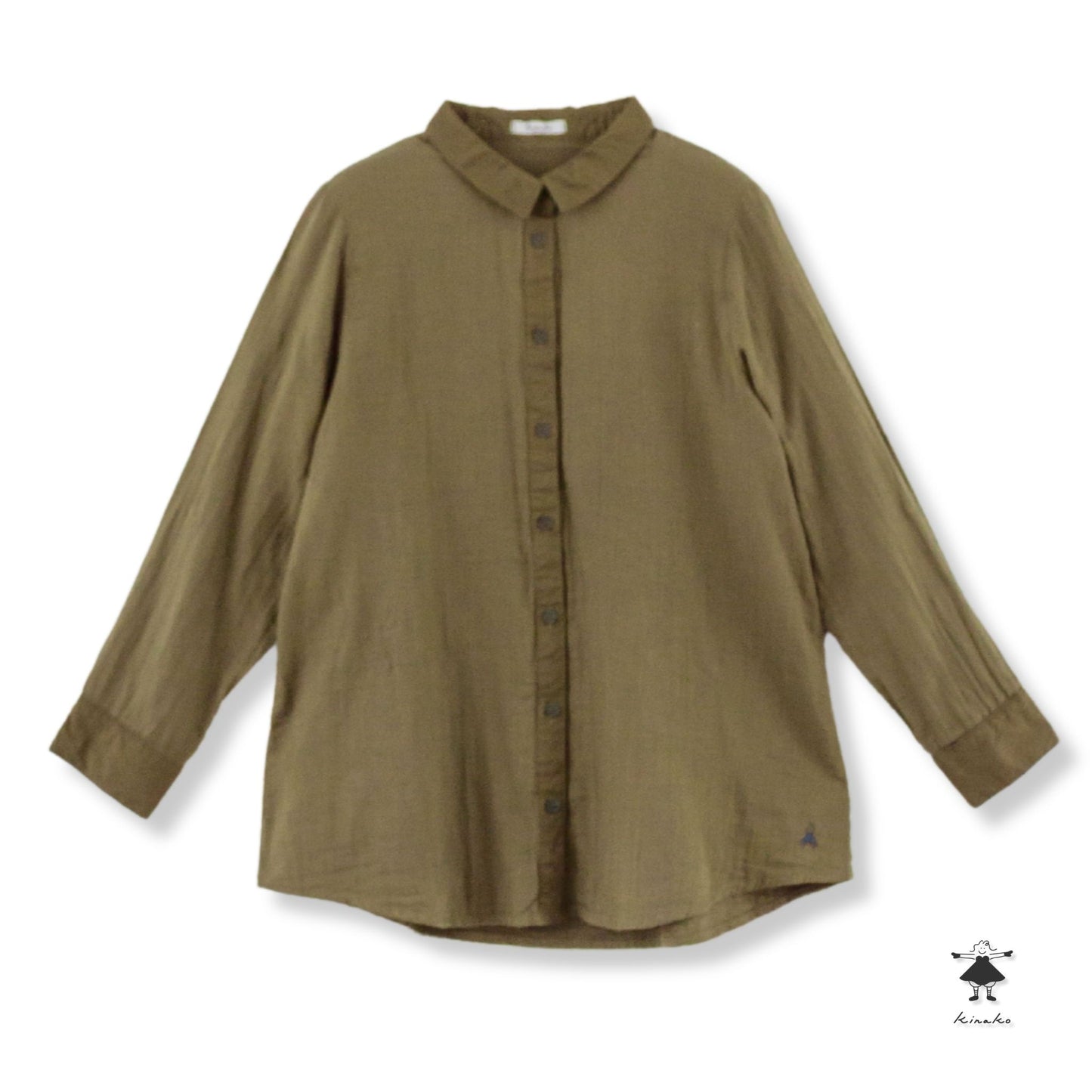 ダブルガーゼロングシャツ