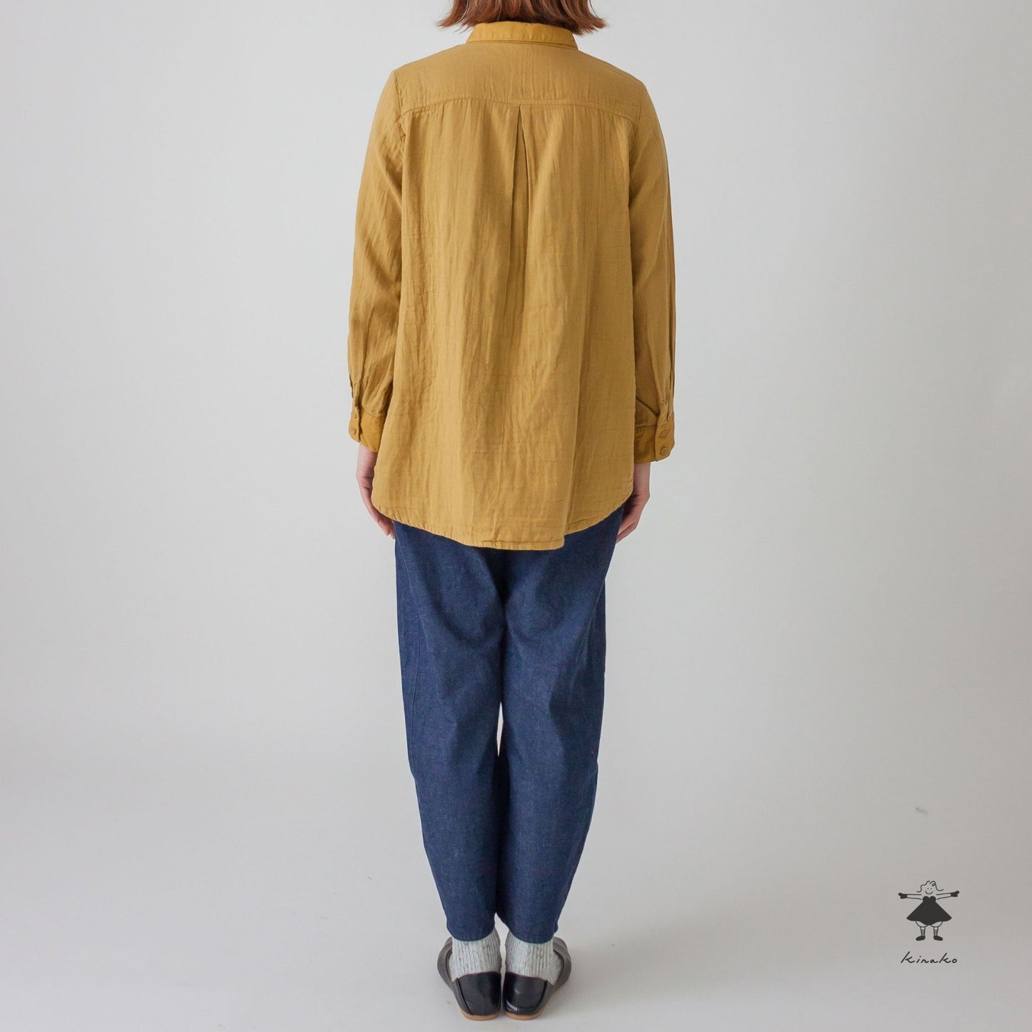 ダブルガーゼロングシャツ