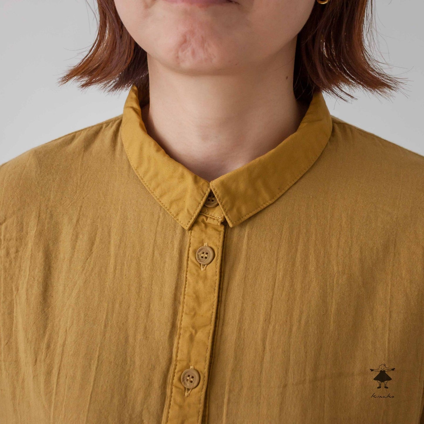 ダブルガーゼロングシャツ