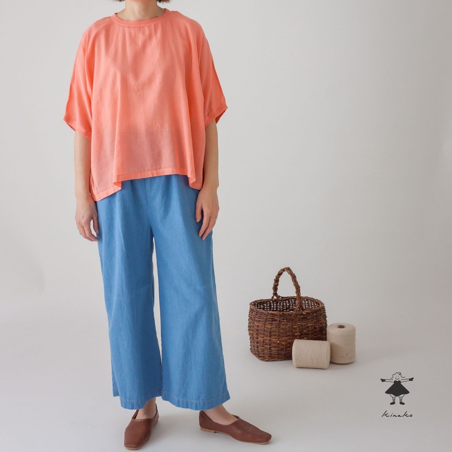 デニムワイドパンツ