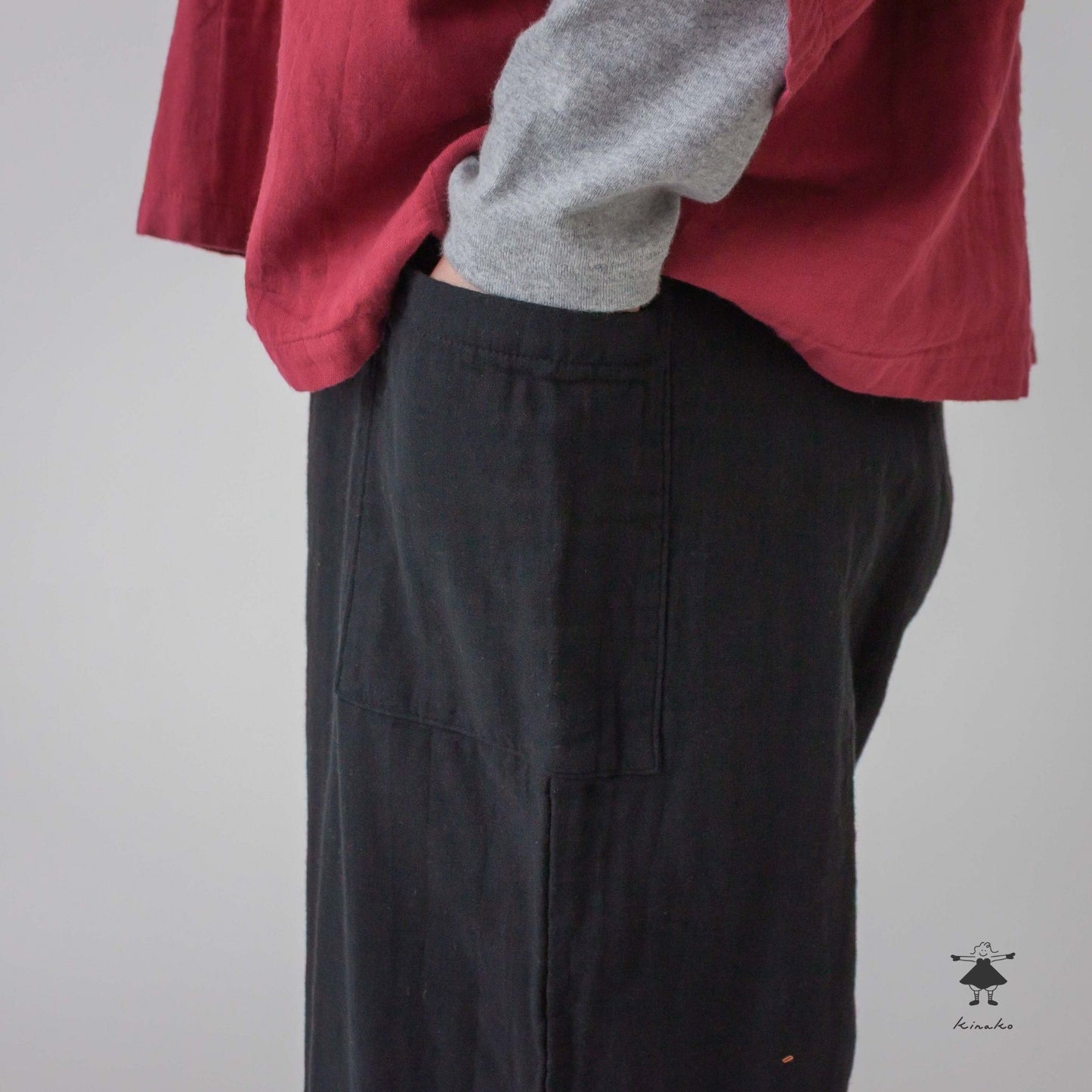 トリプルガーゼストレートパンツ