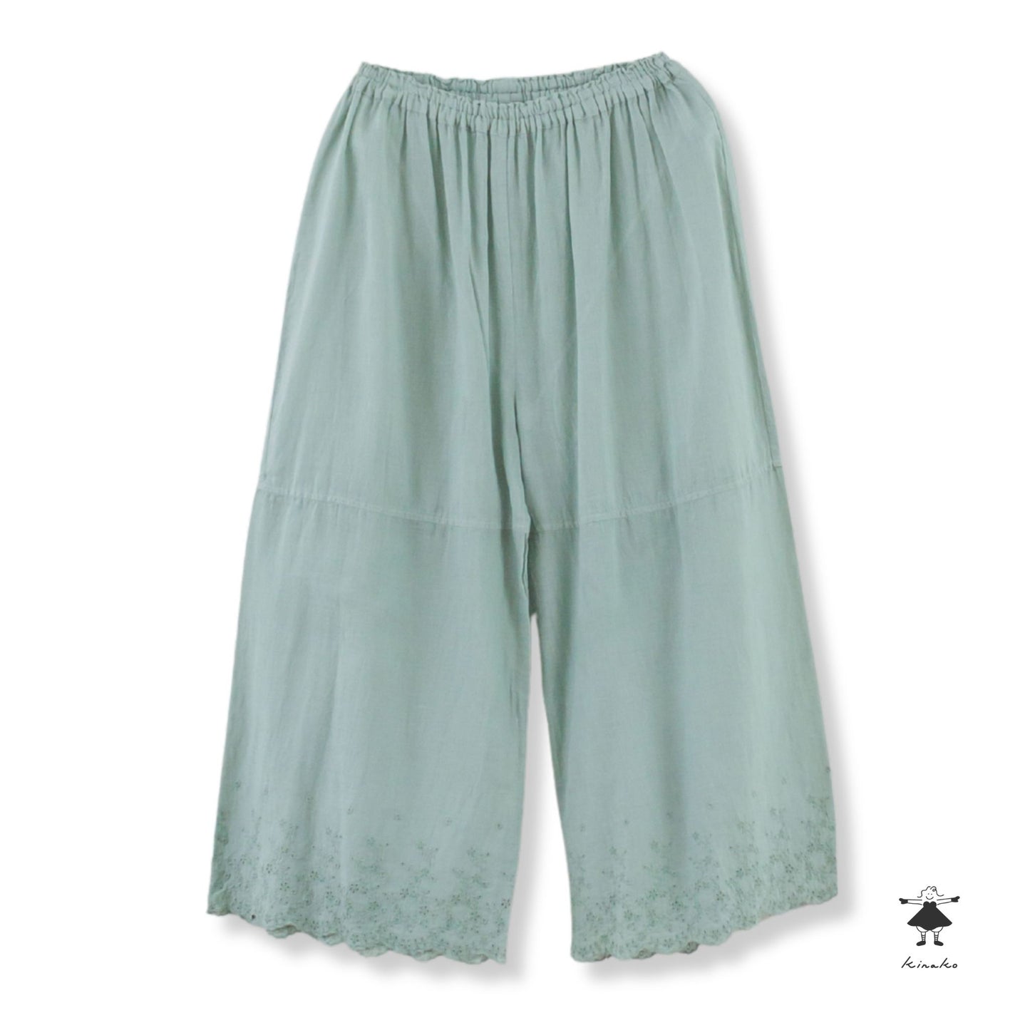 シングルガーゼスカラップペチパンツ