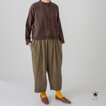 トリプルガーゼゆったりパンツ