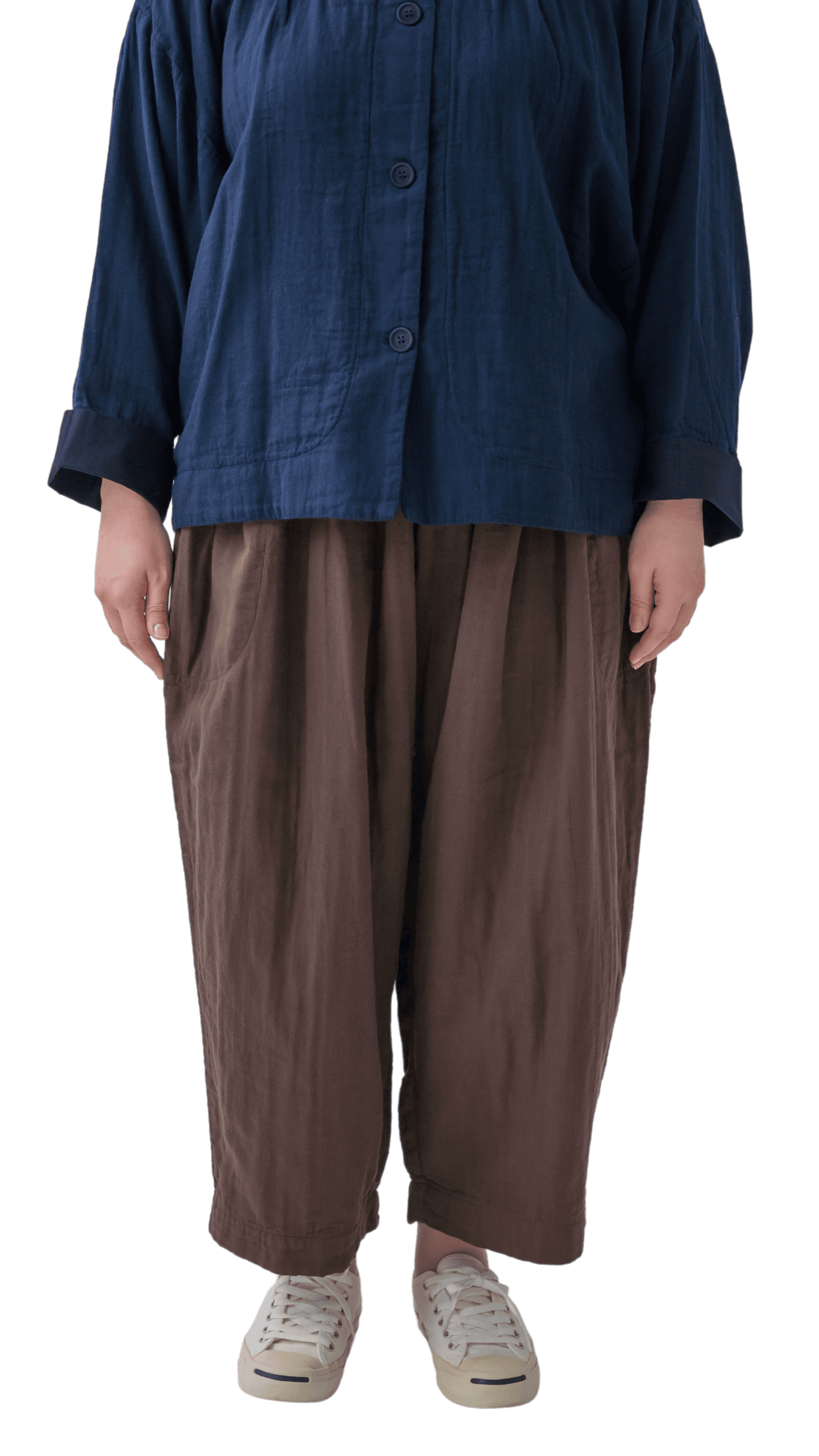 Triple gauze loose pants (standard item)