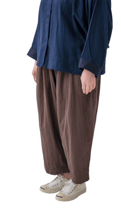 Triple gauze loose pants (standard item)