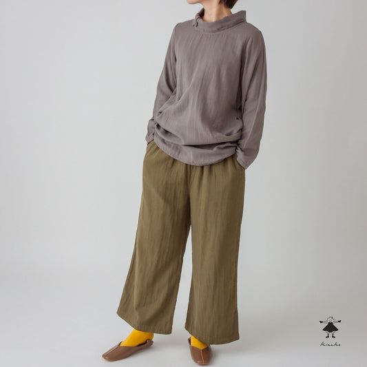 トリプルガーゼワイドパンツ