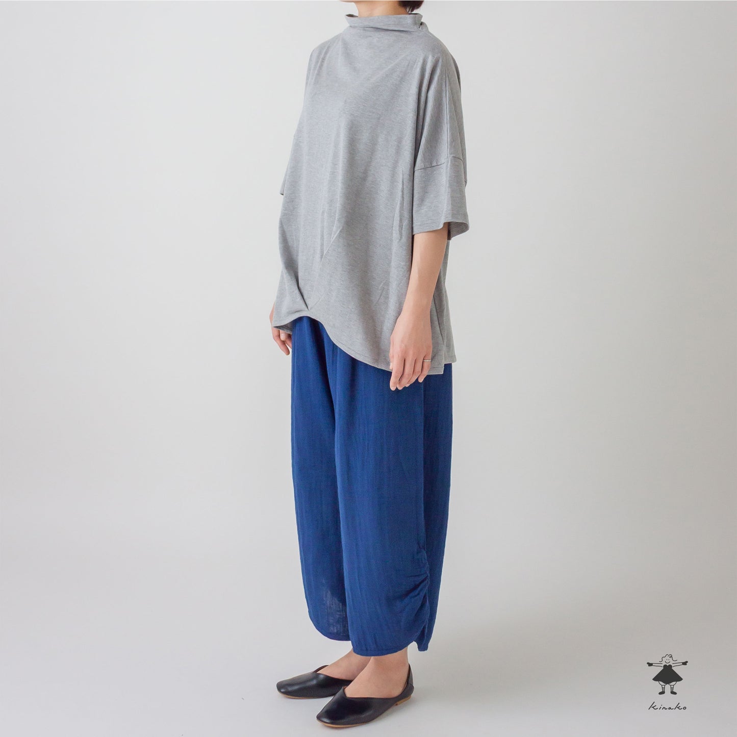 天竺 ボトルネック BIGプルオーバー