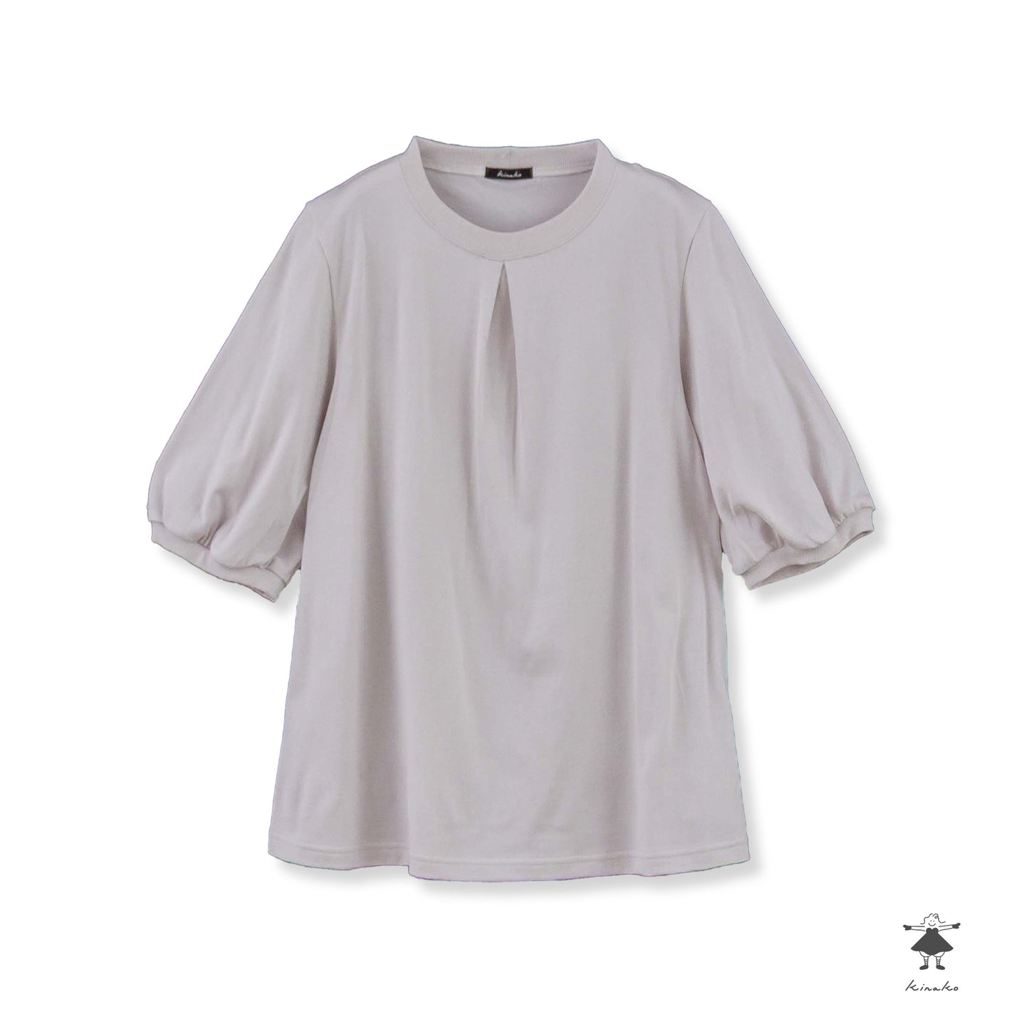 天竺 前タックTシャツ