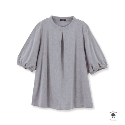 天竺 前タックTシャツ