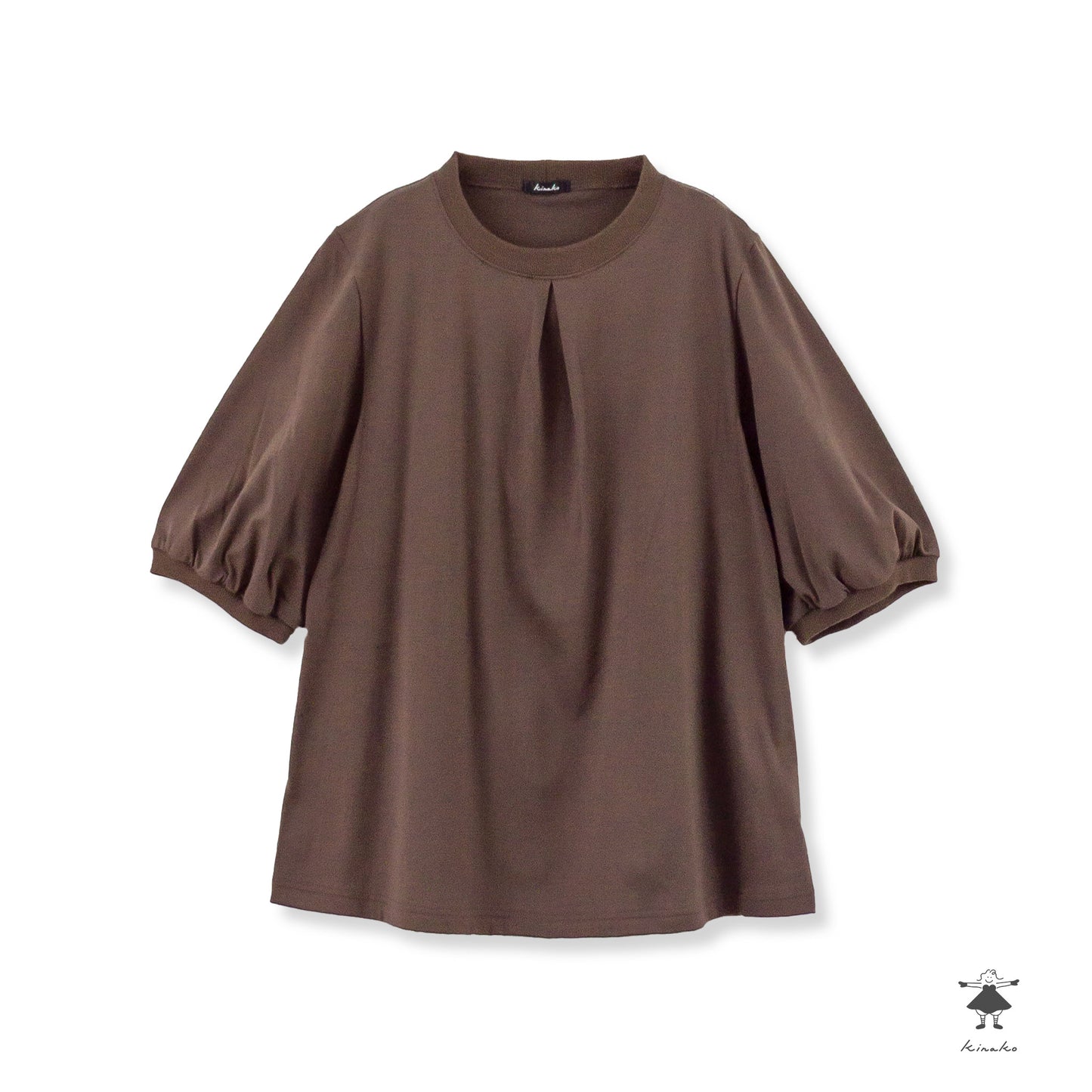 天竺 前タックTシャツ
