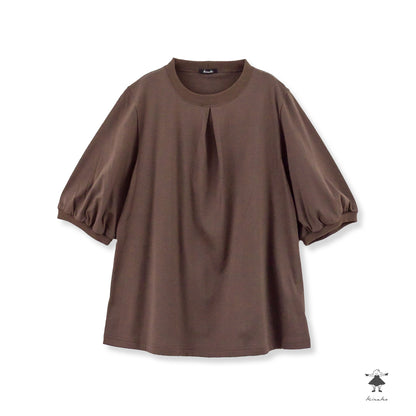 天竺 前タックTシャツ