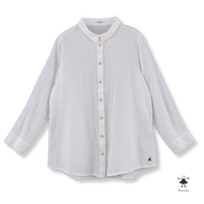 ダブルガーゼロングシャツ