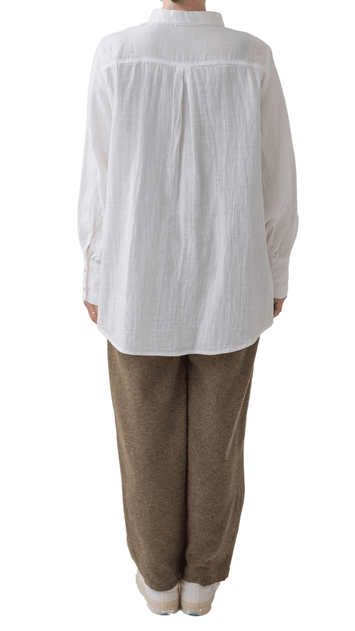 Double gauze long cuff shirt