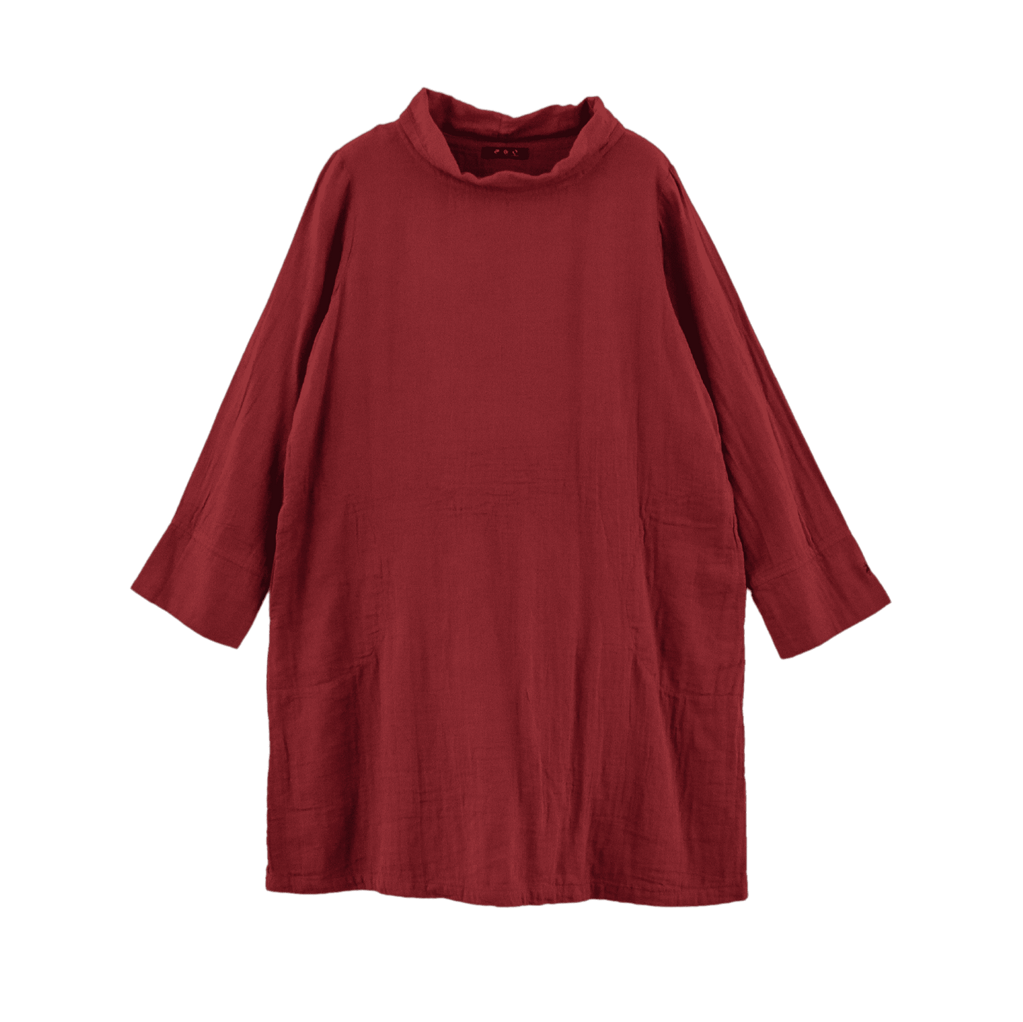 Double Gauze High Neck Tunic