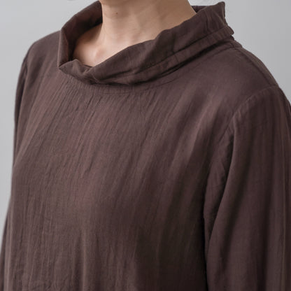 Double Gauze High Neck Tunic