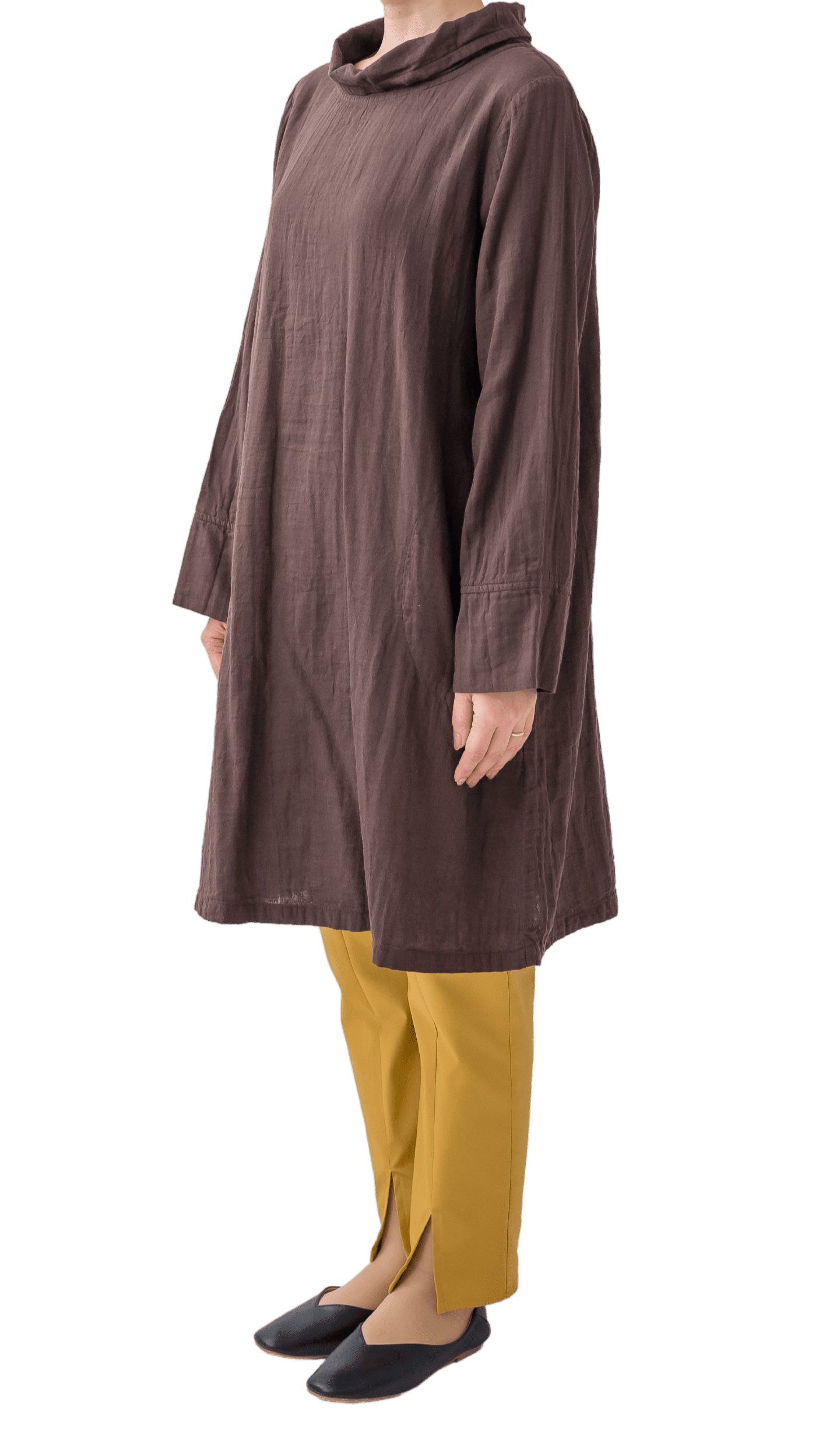 Double Gauze High Neck Tunic