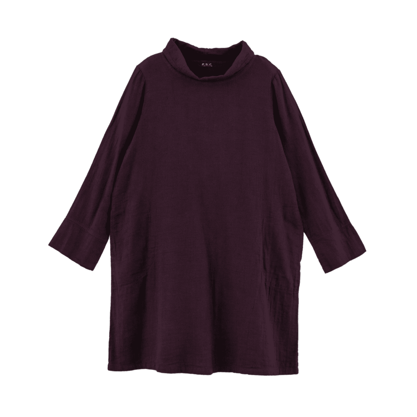 Double Gauze High Neck Tunic