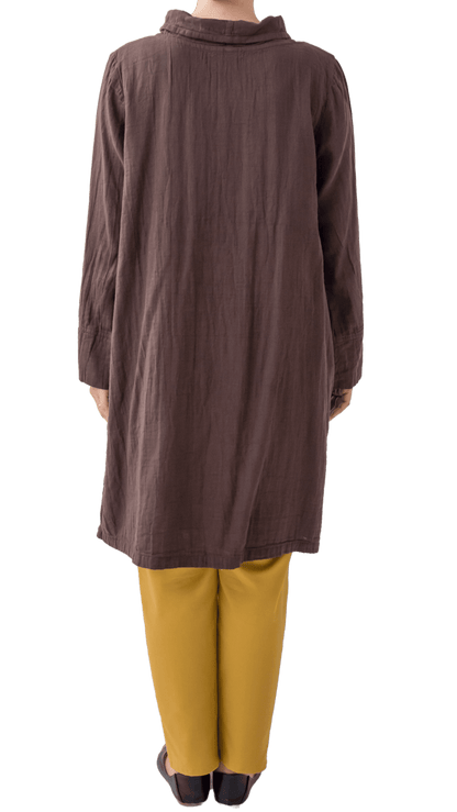 Double Gauze High Neck Tunic