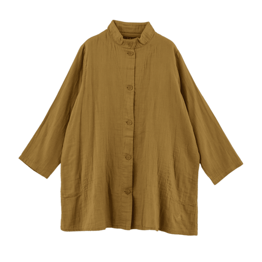 Double gauze tunic blouse