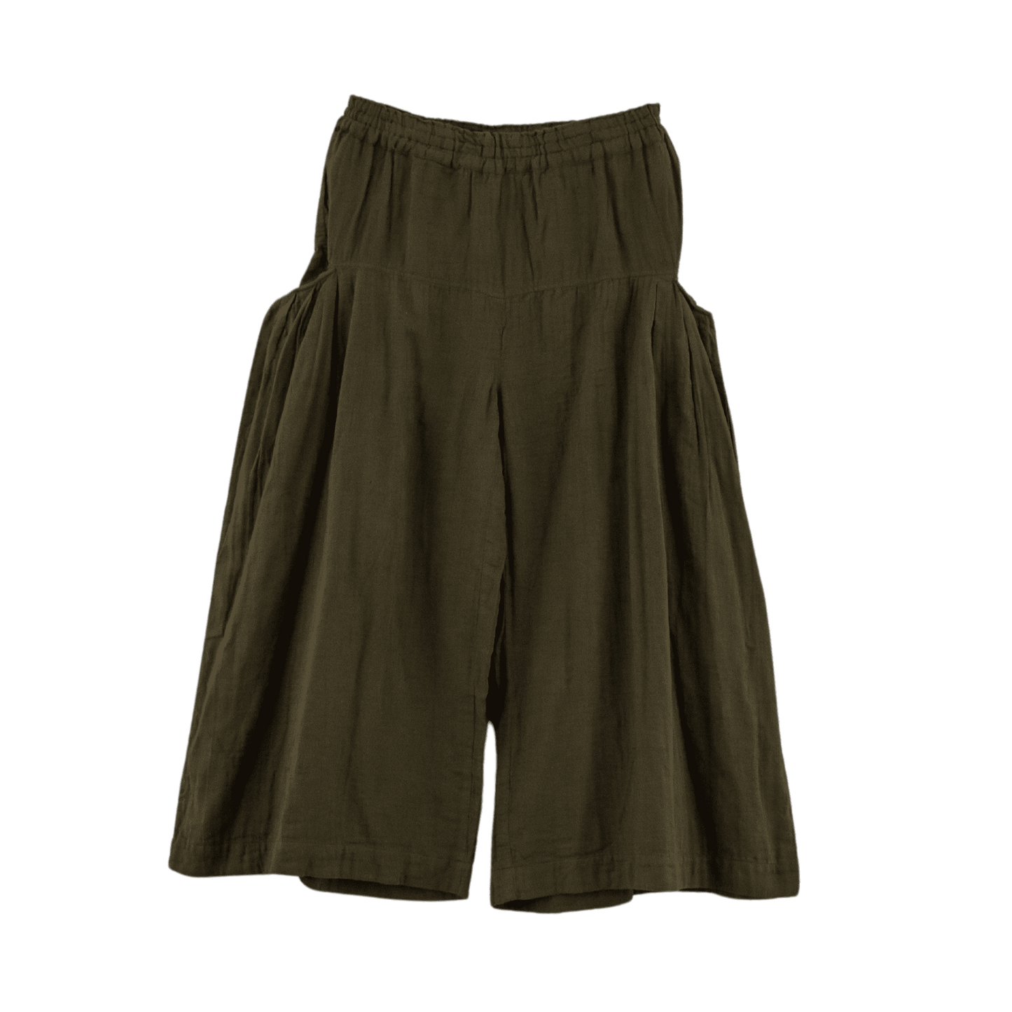 Double gauze pocket tuck pants