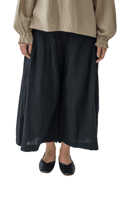 Double gauze pocket tuck pants