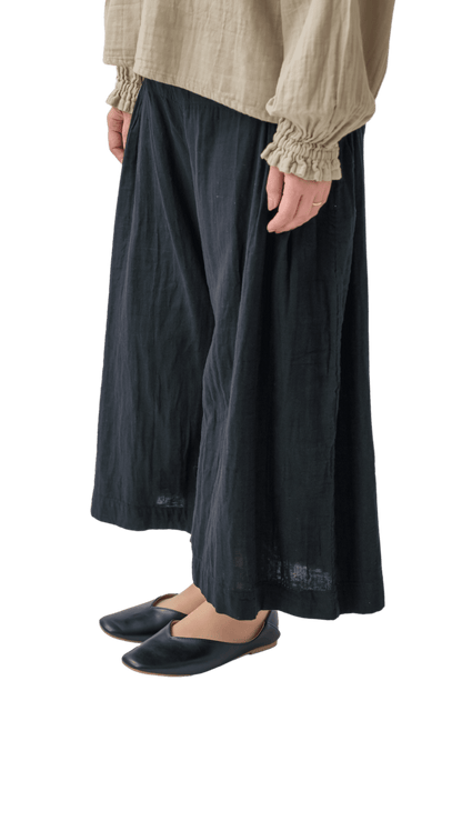 Double gauze pocket tuck pants