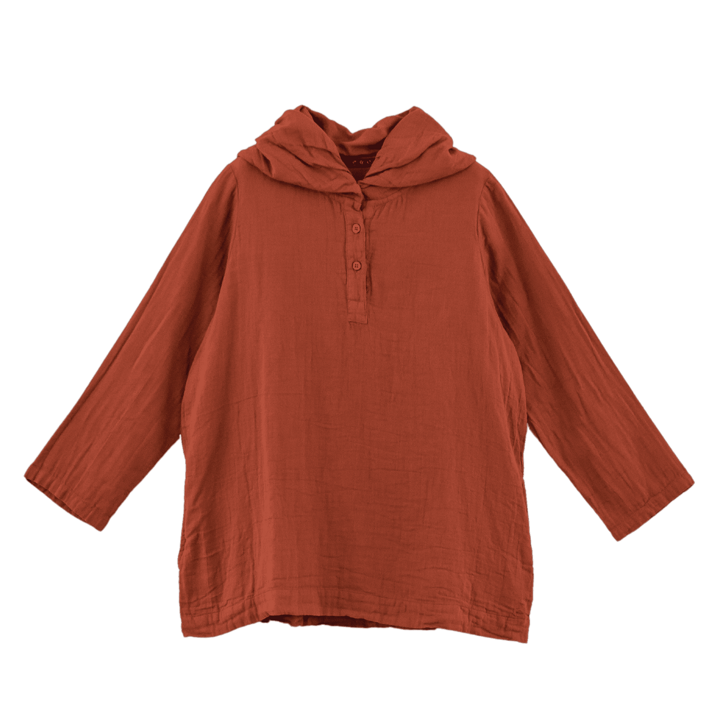 Double gauze shawl collar pullover