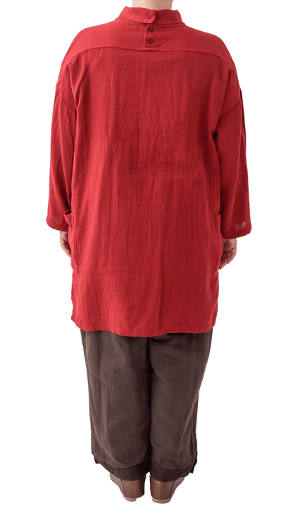 Double Gauze High Neck Tunic