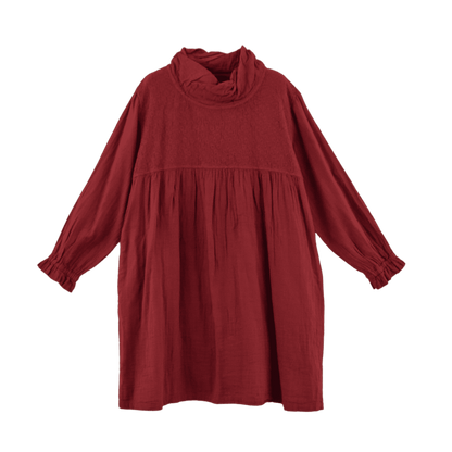 Double gauze chest panel tunic