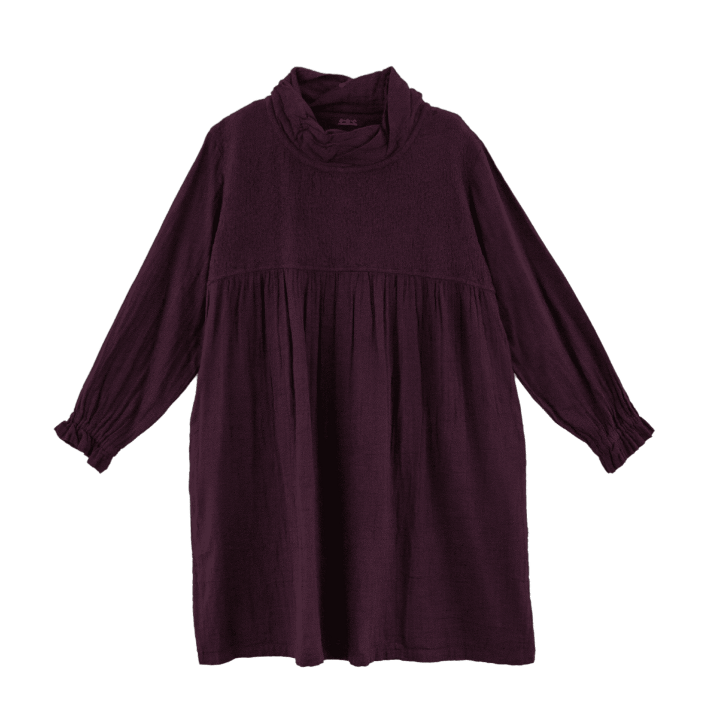 Double gauze chest panel tunic