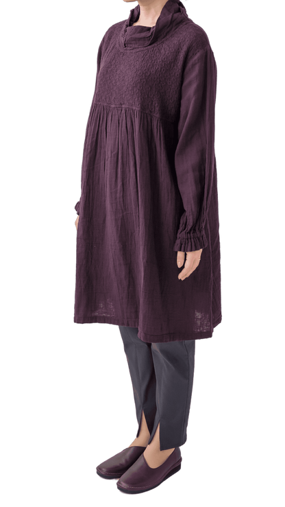 Double gauze chest panel tunic