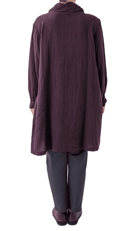 Double gauze chest panel tunic