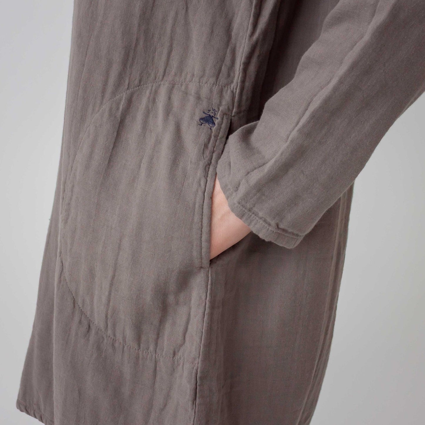 トリプルガーゼロールカラーチュニック