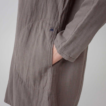 トリプルガーゼロールカラーチュニック