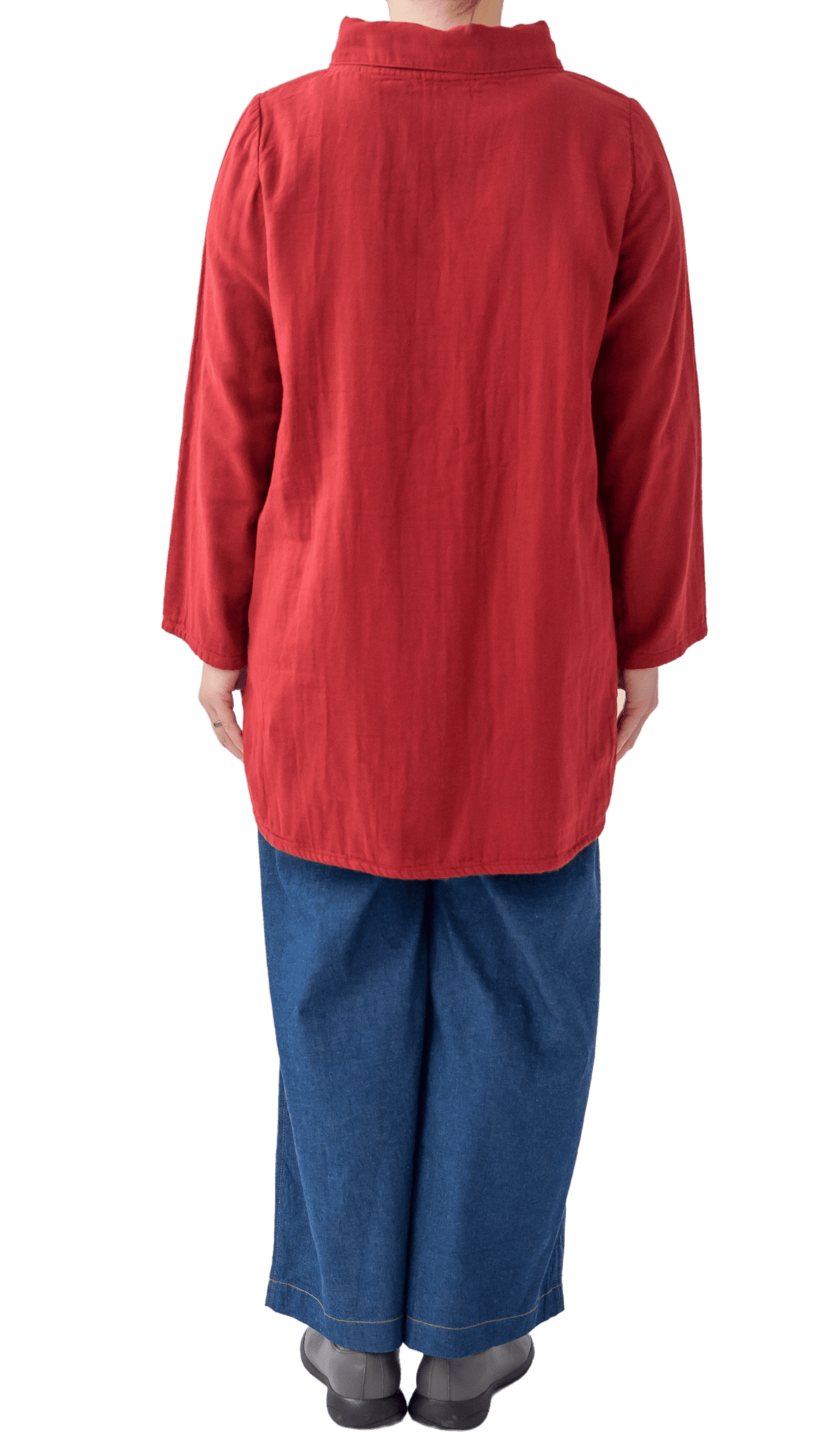 Triple Gauze Roll Collar Tunic