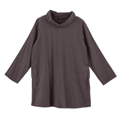 Triple Gauze Roll Collar Tunic