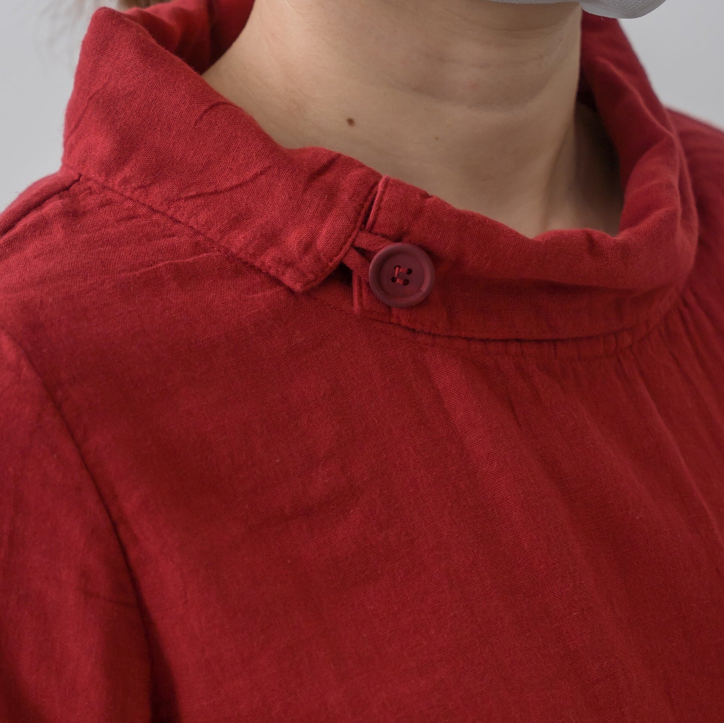 Triple Gauze Roll Collar Tunic