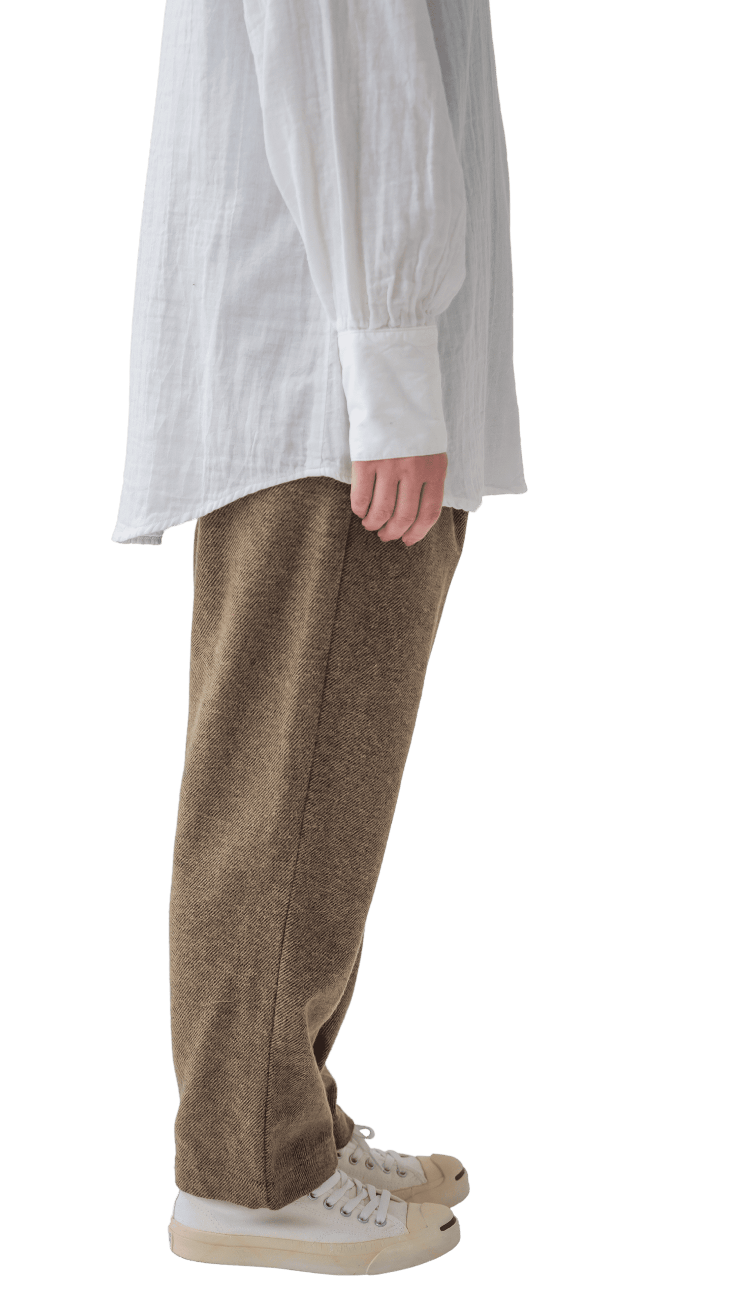 Cotton tweed pants