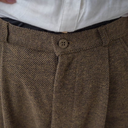 Cotton tweed pants