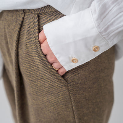 Cotton tweed pants