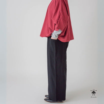 トリプルガーゼストレートパンツ