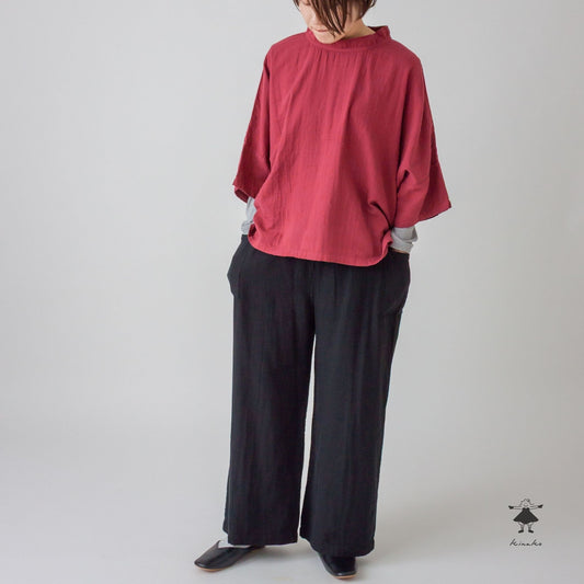 トリプルガーゼストレートパンツ