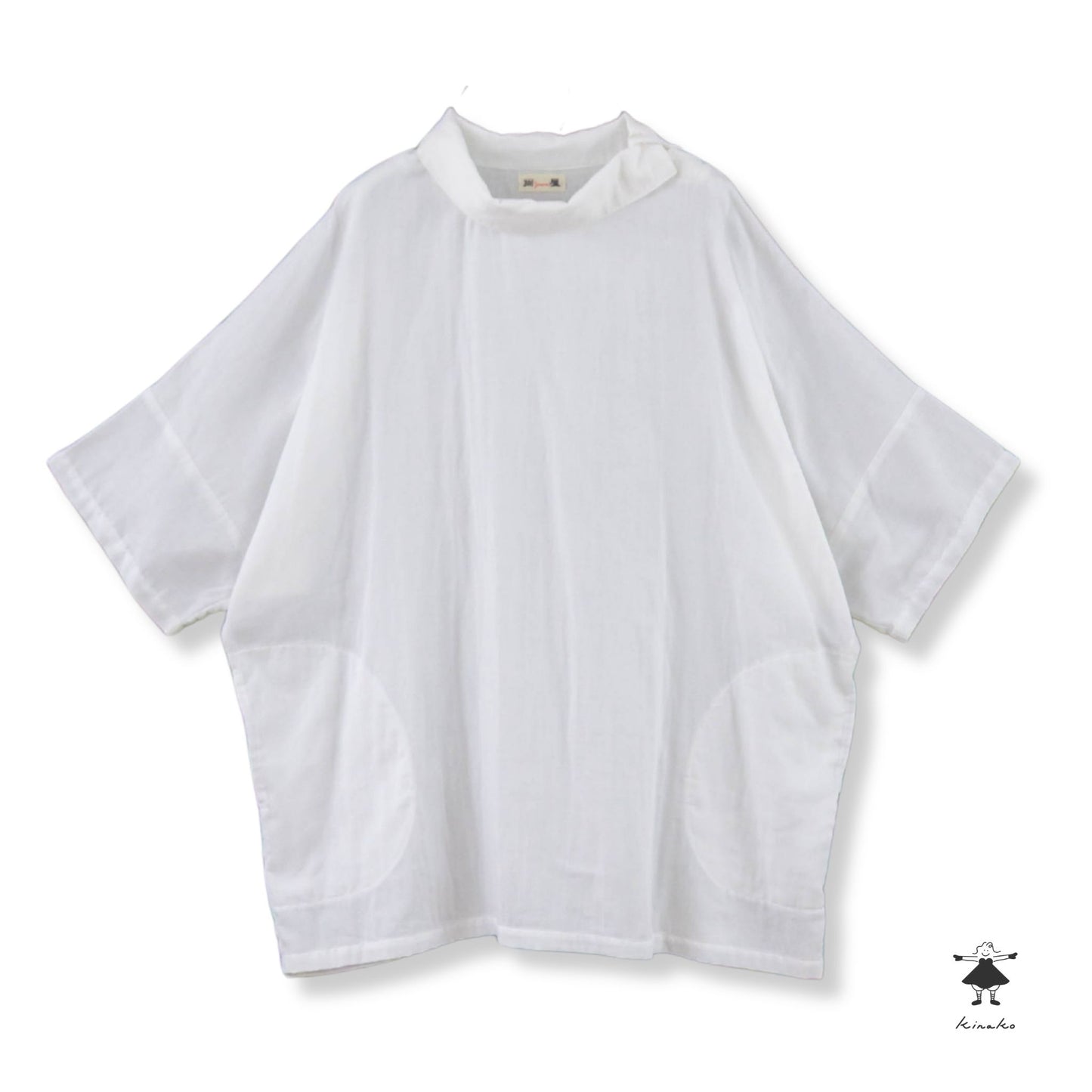 ダブルガーゼ ロング プルオーバー