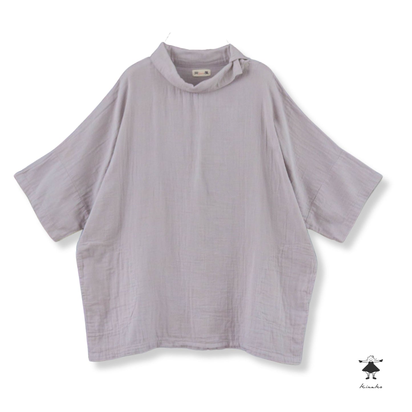 ダブルガーゼ ロング プルオーバー