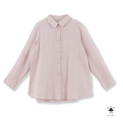 ダブルガーゼ丸衿シャツ