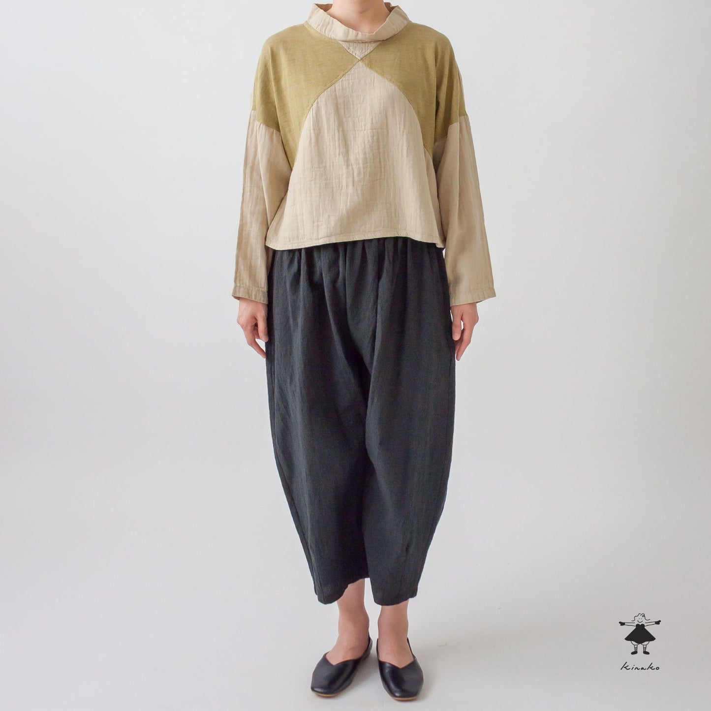 ダブルガーゼ×天竺ショートプルオーバー