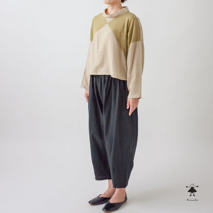 ダブルガーゼ×天竺ショートプルオーバー