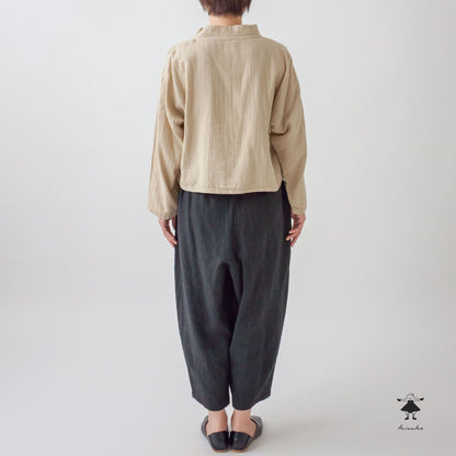 ダブルガーゼ×天竺ショートプルオーバー